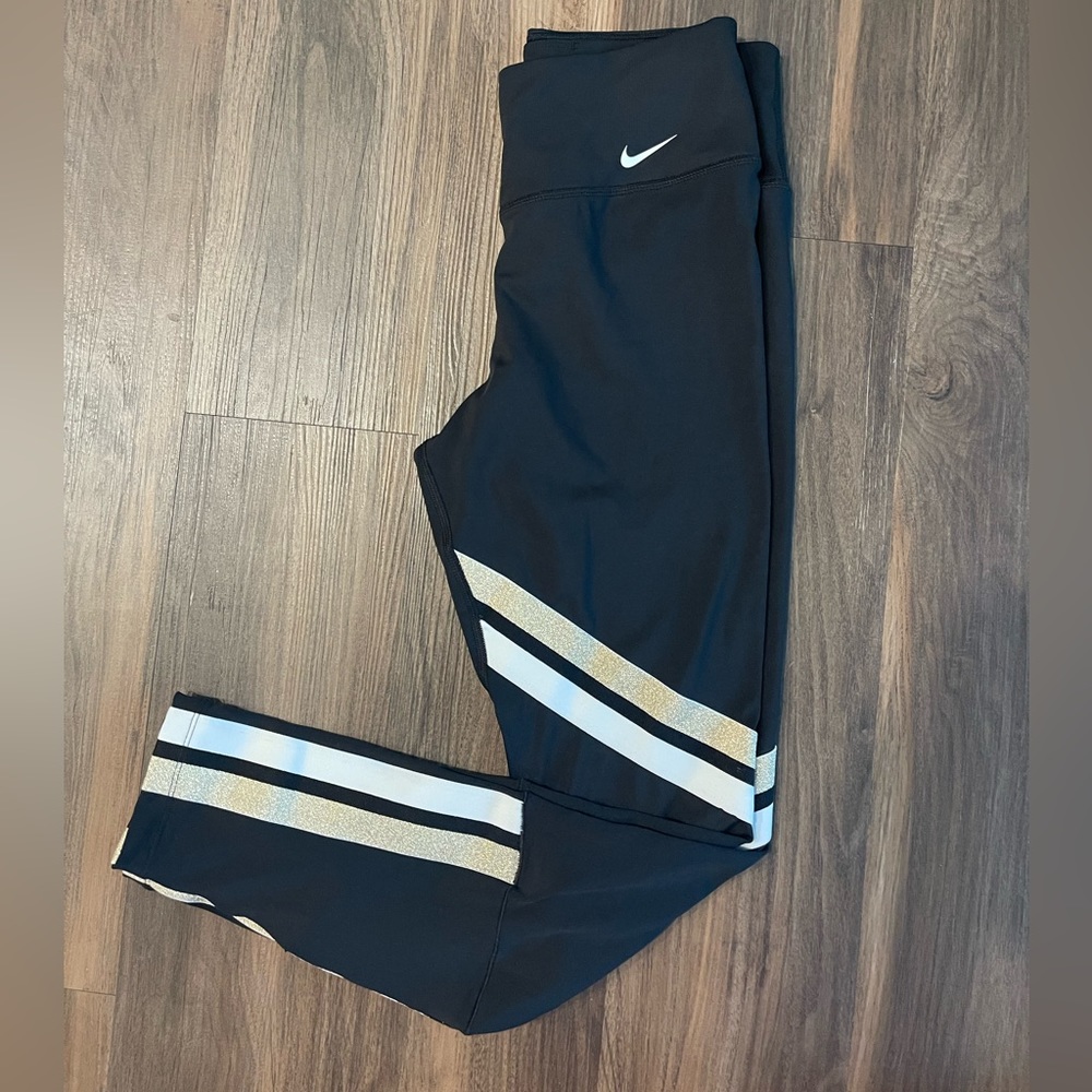 Black Women's Athletic Leggings - Picture 2 of 3
